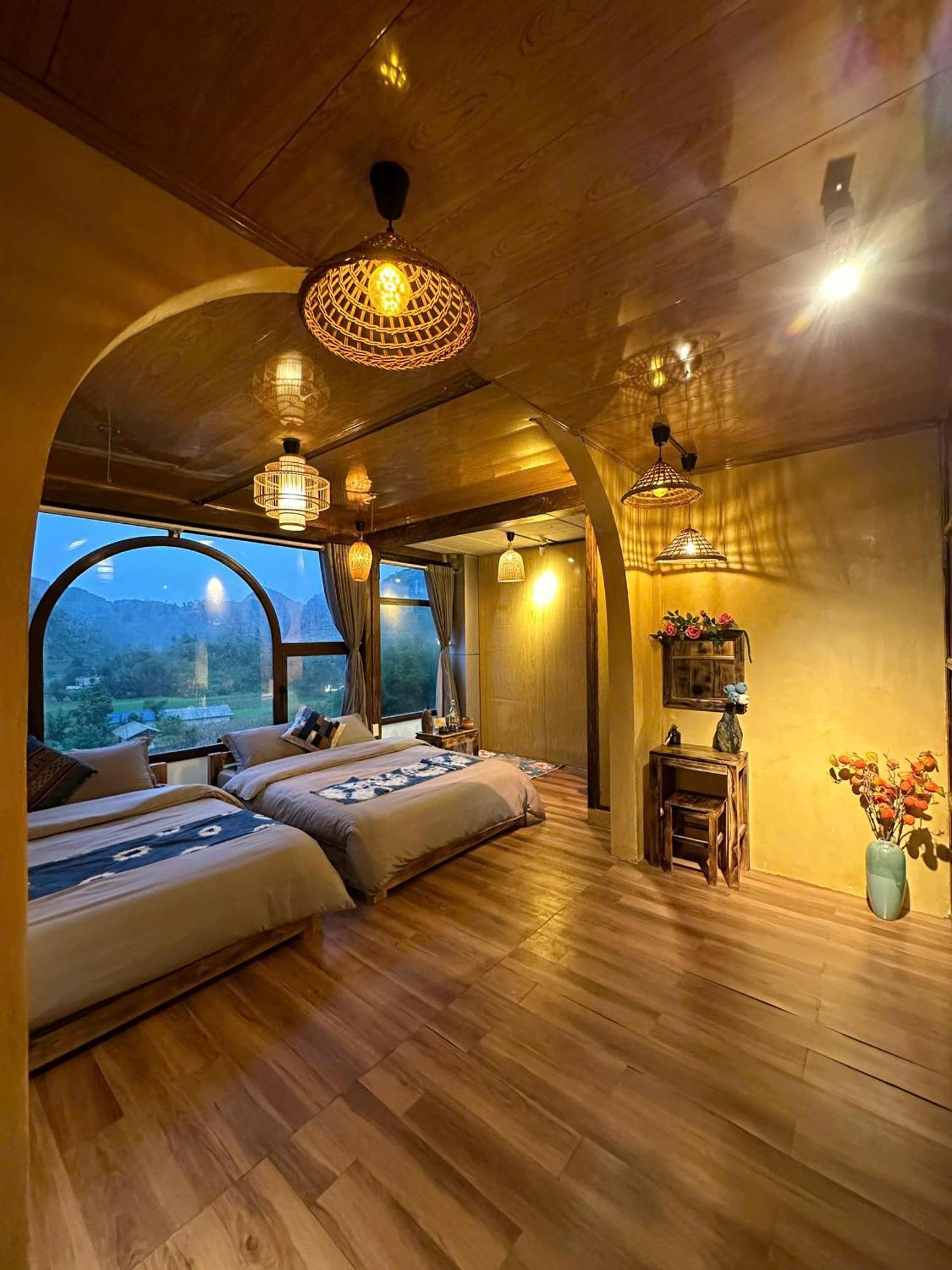 Khoi Homestay And Restaurant Loung Co Bagian luar foto